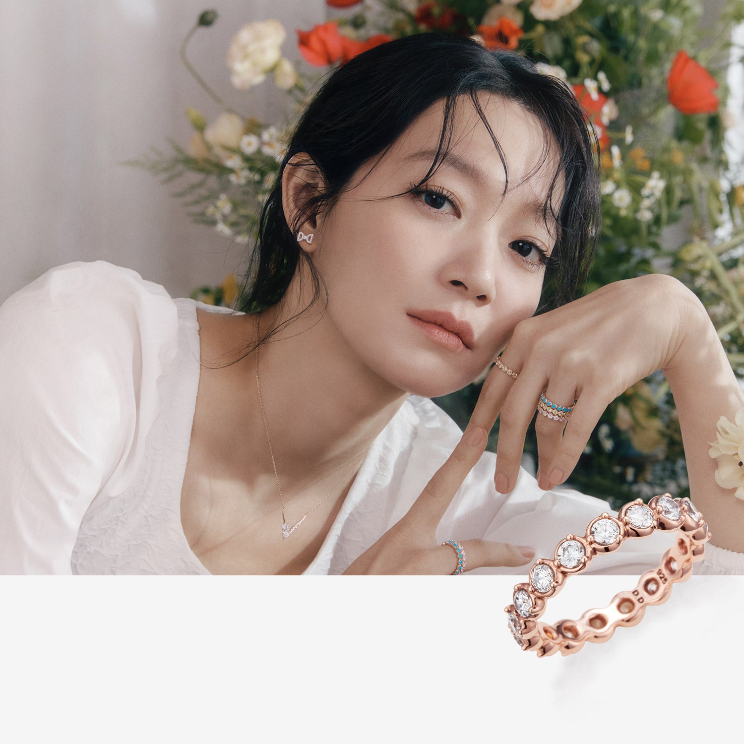 Worn by Shin Min ah L air de Paris Silver Ring JDLRPWS10ZC