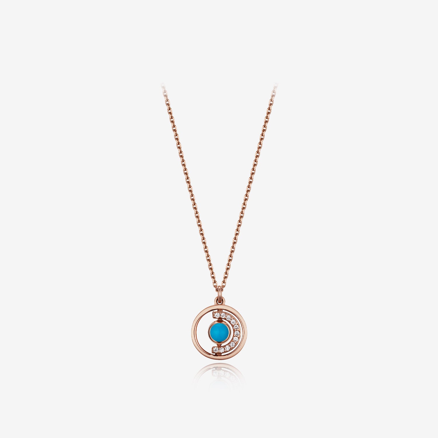 [December Birthstone] Petite D.D Gold Necklace - DIDIER DUBOT