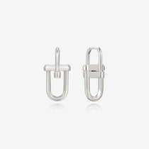 Dual D.D Silver Earring - DIDIER DUBOT
