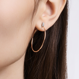 Signature. D Lab Diamond Gold Earring