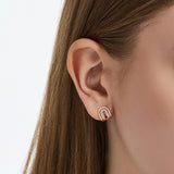 Dual D.D Gold Earring