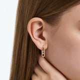 Dual D.D Gold Earring