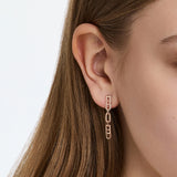 Dual D.D Gold One-sided Earring
