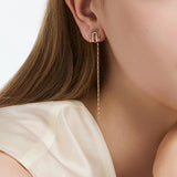 Dual D.D Gold One-sided Earring Back