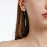 Dual D.D Silver Earring