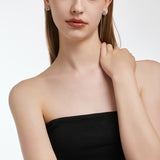 Dual D.D Silver Earring