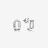 Dual D.D Silver Earring