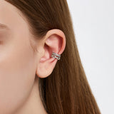 Dual D.D Silver Ear Cuff