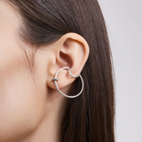 Signature. D Silver Earring