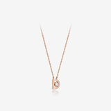 Miss. Doux Lab Diamond Silver Necklace