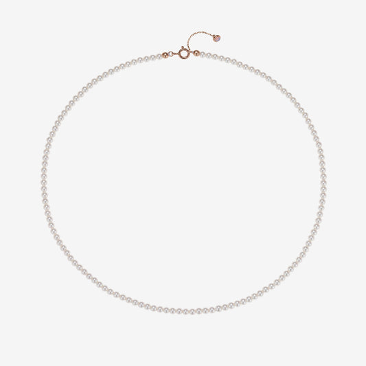 Signature. D Gold Pearl Necklace JDRNR4F816W (3mm)