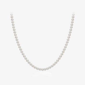 Signature. D Gold Pearl Necklace JDRNR4F826W (4mm)