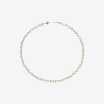 Signature. D Gold Pearl Necklace JDRNR4F846W (5mm)