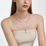 Dual D.D Gold Necklace