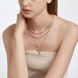 Dual D.D Gold Necklace