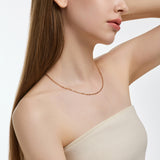 Dual D.D Gold Necklace