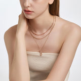 Dual D.D Gold Necklace