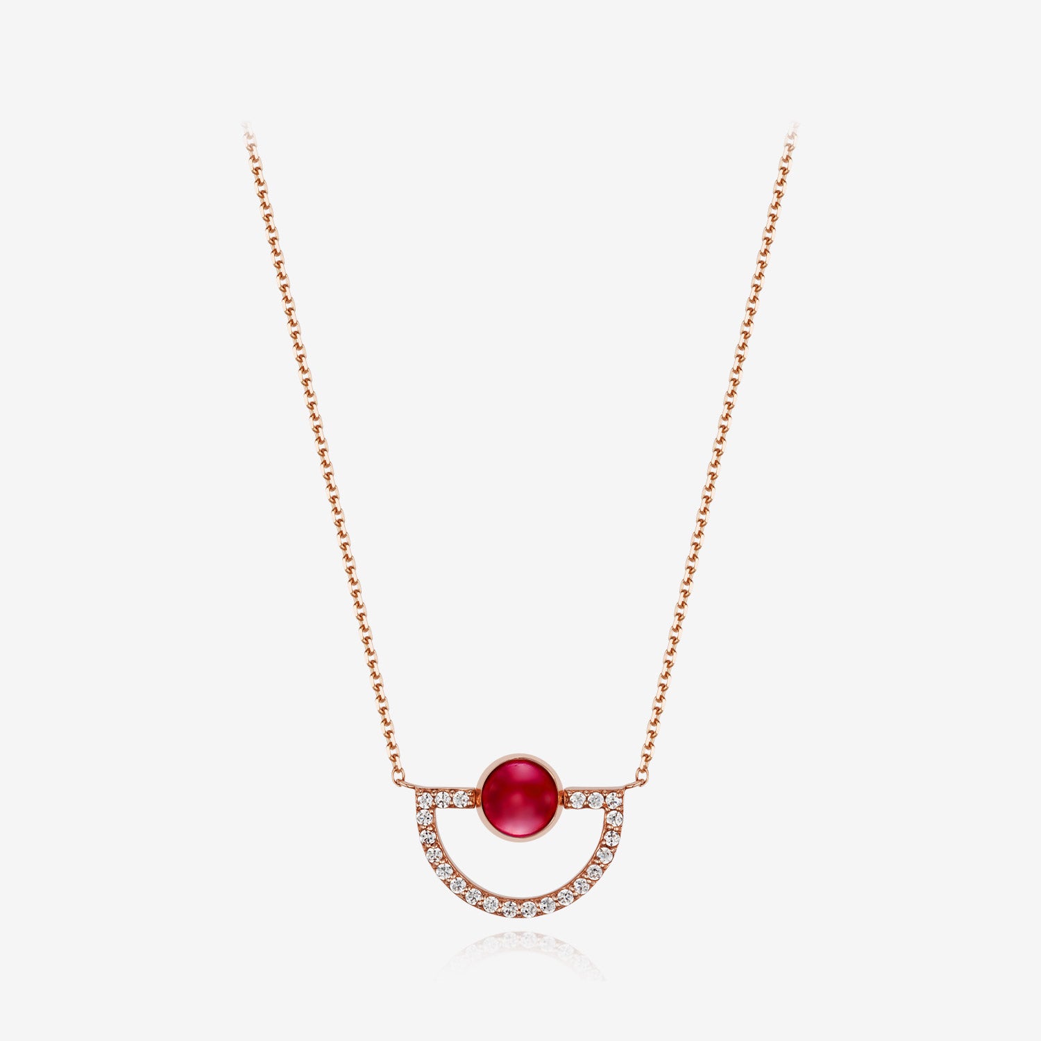 Ruby July Birthstone Necklace By Live Well – Sheva