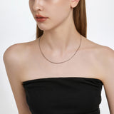 Dual D.D Silver Necklace