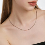Dual D.D Silver Necklace