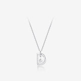Miss. Doux Lab Diamond Silver Necklace