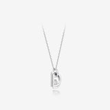 Miss. Doux Lab Diamond Silver Necklace