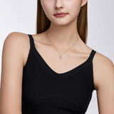 Miss. Doux Lab Diamond Silver Necklace