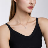 Miss. Doux Lab Diamond Silver Necklace