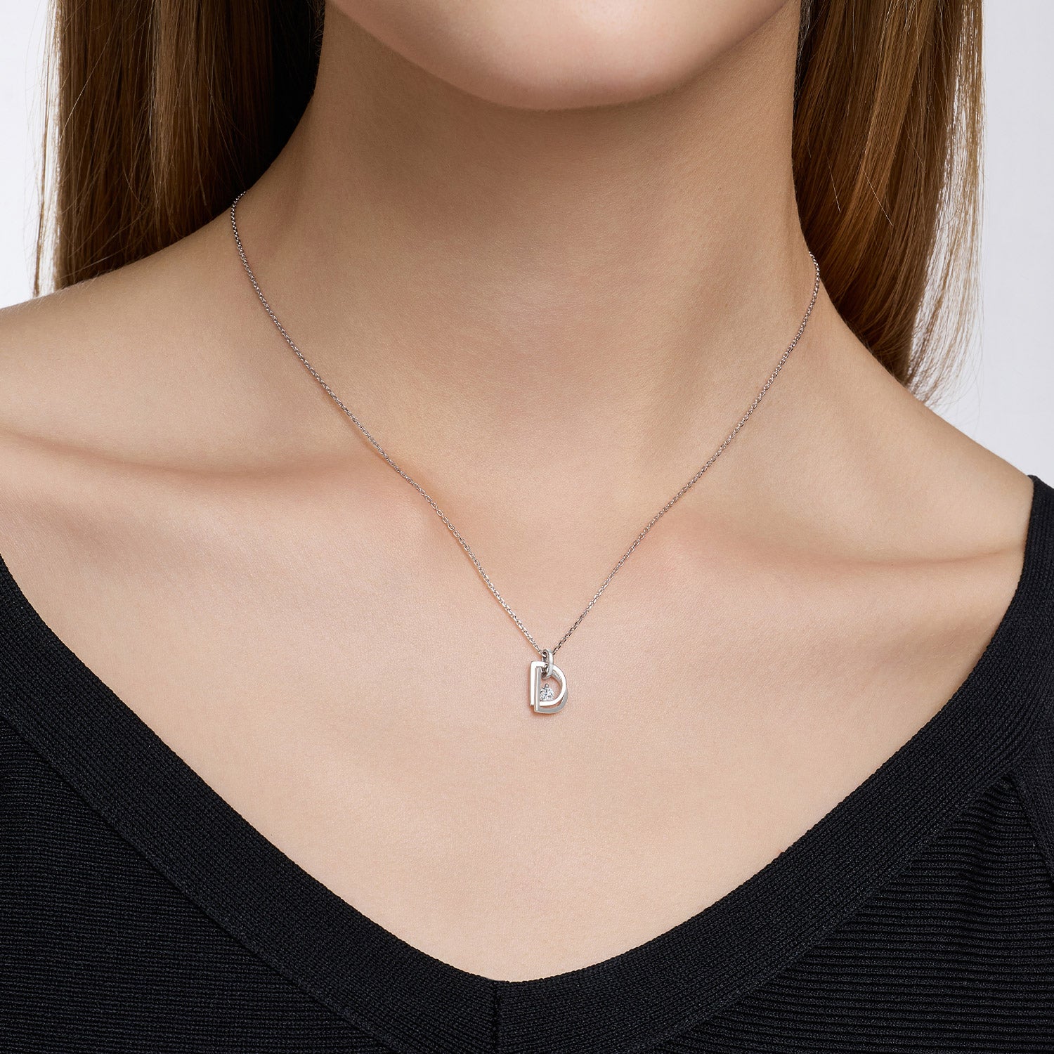 Miss. Doux Lab Diamond Silver Necklace – DIDIER DUBOT