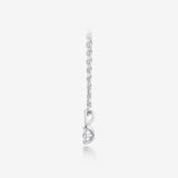 Miss. Doux Lab Diamond Silver Necklace