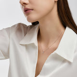 Miss. Doux Lab Diamond Silver Necklace