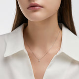 Miss. Doux Lab Diamond Silver Necklace