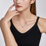 Miss. Doux Lab Diamond Silver Necklace