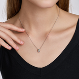 Miss. Doux Lab Diamond Silver Necklace