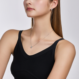 Miss. Doux Lab Diamond Silver Necklace