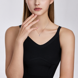 Miss. Doux Lab Diamond Silver Necklace