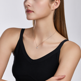 Miss. Doux Lab Diamond Silver Necklace