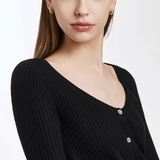 Sensuelle Raw Silver Earring