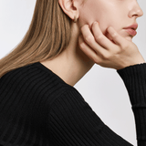 Sensuelle Raw Silver Earring