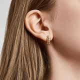 Sensuelle Raw Silver Earring