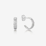 Sensuelle Raw Silver Earring