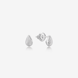 Sensuelle Raw Silver Earring