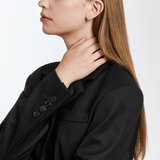 Sensuelle Raw Silver Earring