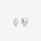 Sensuelle Raw Silver Earring