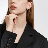 Sensuelle Raw Silver Earring