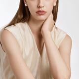 Sensuelle Raw Silver Earring