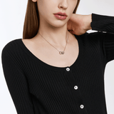 Sensuelle Raw Silver Necklace