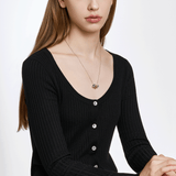 Sensuelle Raw Silver Necklace