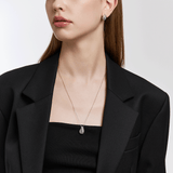 Sensuelle Raw Silver Necklace