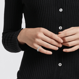 Sensuelle Raw Silver Ring